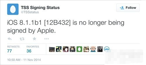 iOS8.1.1正式版即将发布的节奏？测试版版验证已关闭 