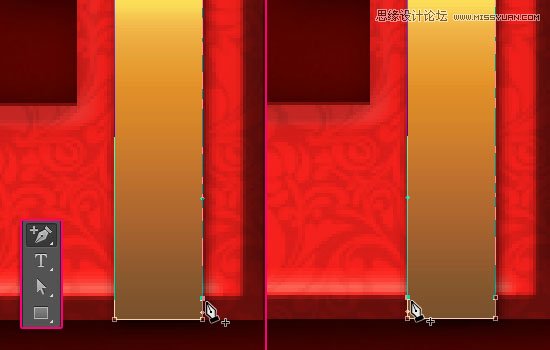 Photoshop制作喜庆风格的3D包装盒立体字教程