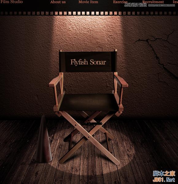 Photoshop设计怀旧孤独风格的电影网站首页模板教程