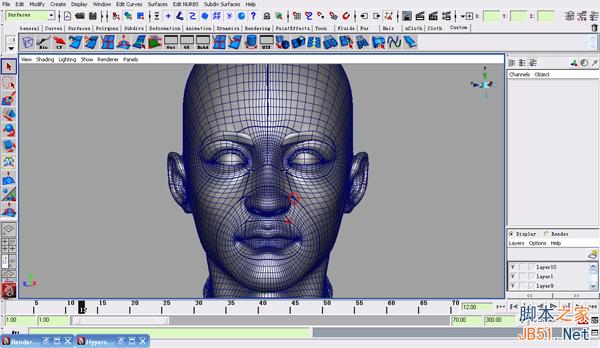 MAYA NURBS制作高精度生物模型详解 脚本之家 MAYA建模教程