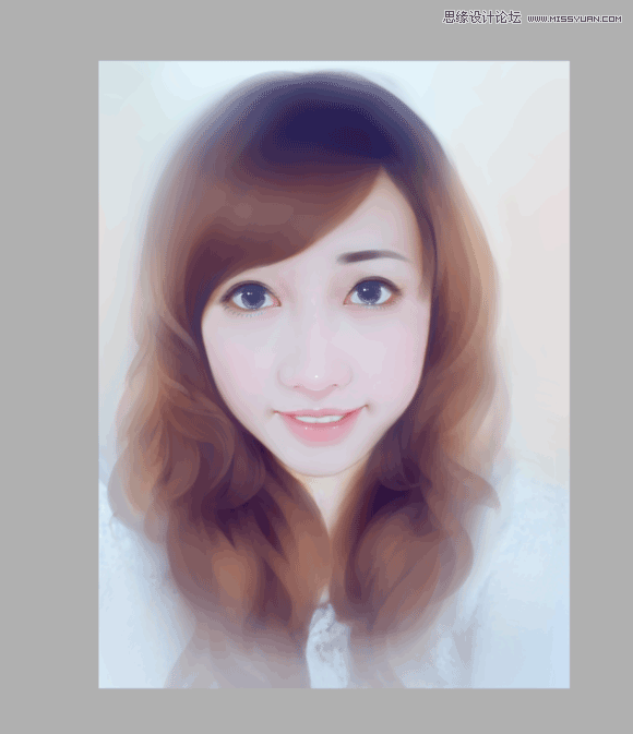 Photoshop结合AI把手机人物转为梦幻唯美的手绘效果