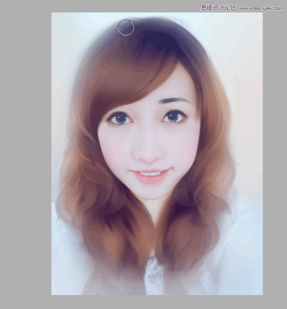 Photoshop结合AI把手机人物转为梦幻唯美的手绘效果