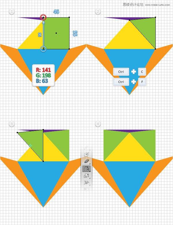 Illustrator绘制立体逼真的钻石图标教程(2),破洛洛