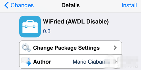 安装iOS8.1越狱Wi-Fi修复插件WiFried需注意