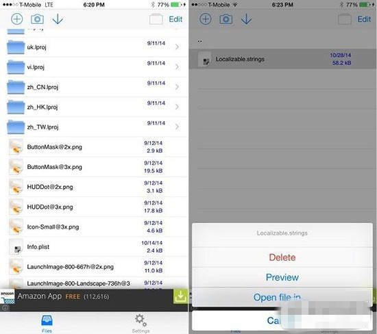 iOS8.1.1越狱插件FileBrowser 另一种文件管理方式