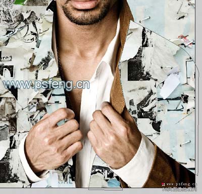 PS合成背景超酷的个性帅气外国男生照片