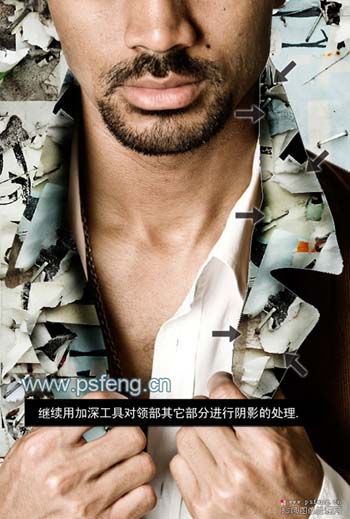 PS合成背景超酷的个性帅气外国男生照片
