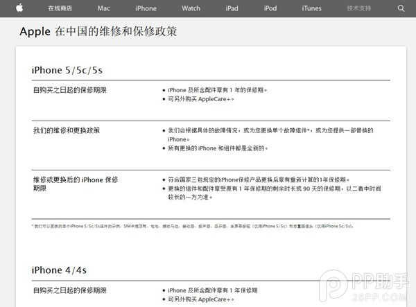 苹果回应iPhone国内保修政策调整传闻：无变化