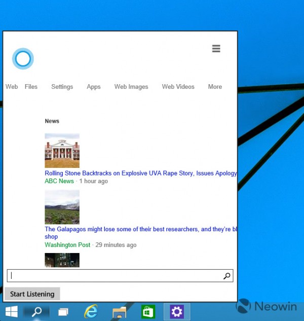 Win10预览版语音助手Cortana小娜最新测试”