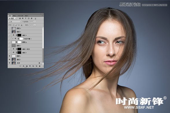 Photoshop打造一套高端质感人像后期修图教程