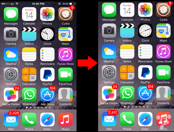 ios8越獄插件nobarscreen: iphone截屏從此沒有狀態欄_蘋果手機_手機