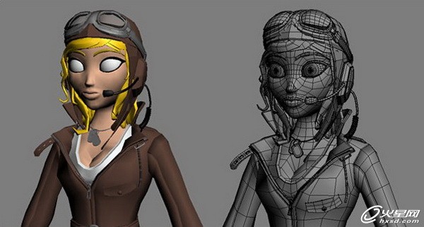 3DSMAX制作卡通女飞行员角色 脚本之家 3DSMAX角色教程