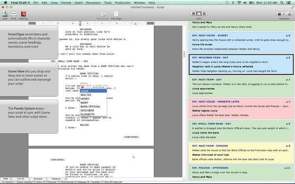 专业剧本编辑器Final Draft for Mac V12.0.8 Build 106 苹果电脑版(支持M1)