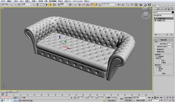 3DSMAX欧式沙发建模教程 脚本之家 3DSMAX建模教程