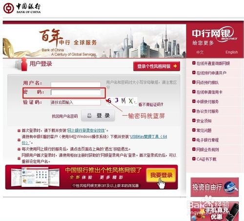 电脑在使用中国银行网银输入密码蓝屏该怎么办？”
