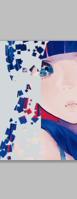 PS制作卡通风格的碎片人像效果教程