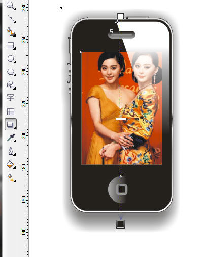 CDR绘制简洁IPHONE4手机教程 脚本之家 CDR实例教程18.jpg