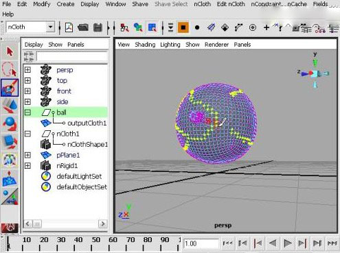 nCloth打造气球爆炸效果 脚本之家 MAYA动画教程