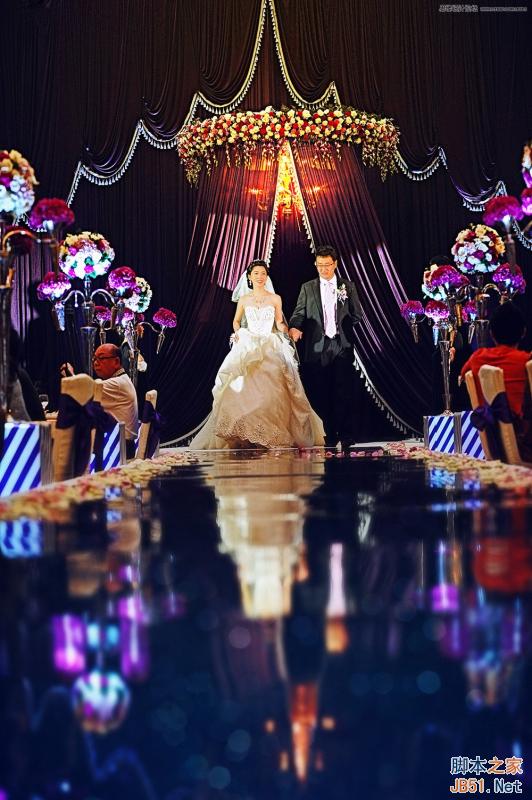 Photoshop详细解析室内婚片婚宴的整体色彩处理教程”