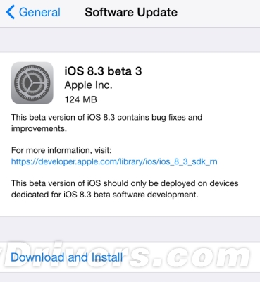 iOS 8.3公测！