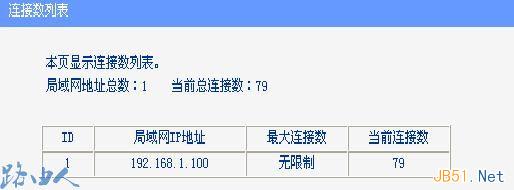 路由器中的连接数限制功能的作用介绍