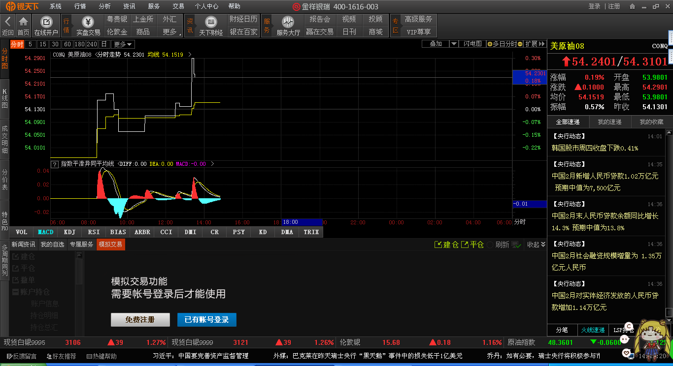 银天下石油行情分析软件 v4.0.5.0 中文官方安装版