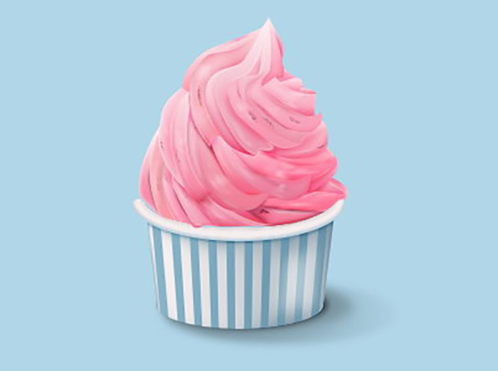 Photoshop制作一个美味的粉色冰淇淋图标教程”