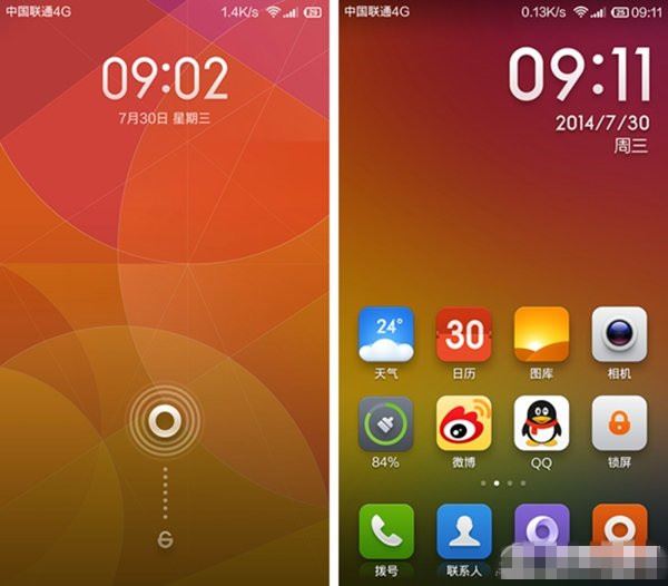 miui v6 小米手机4