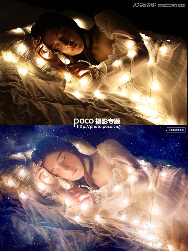 Photoshop简单两步把弱光人像变梦幻唯美,PS教程,思缘教程网