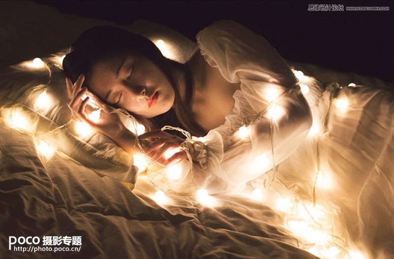 Photoshop简单两步把弱光人像变梦幻唯美,PS教程,思缘教程网