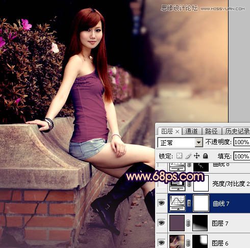 Photoshop调出街边人像高对比暗色效果,PS教程