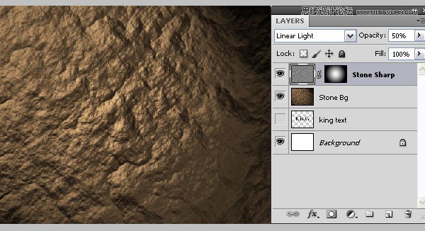 Photoshop制作花藤装饰的岩石字艺术字教程