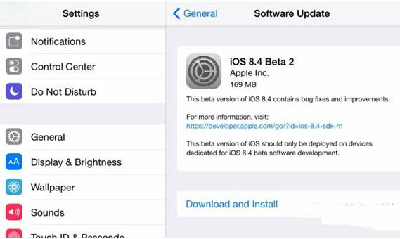 苹果ios8.4第二个测试版发布 修复音乐应用bug