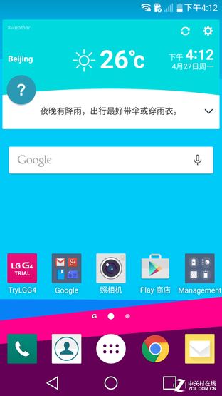 2K屏骁龙808体验小升级 新旗舰LG G4首测 