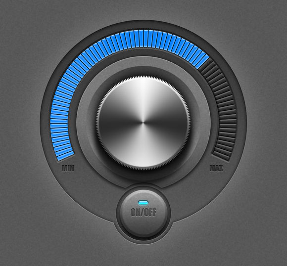 PS鼠绘漂亮超质感的旋钮