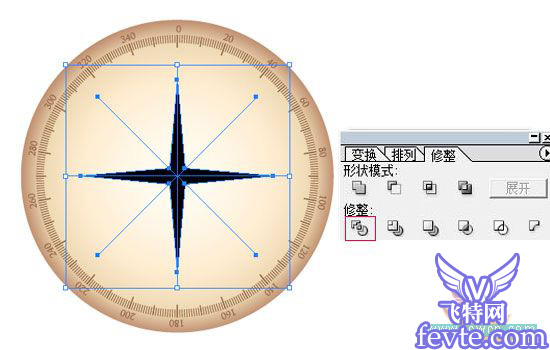 AI绘制金属指南针教程 脚本之家 AI教程