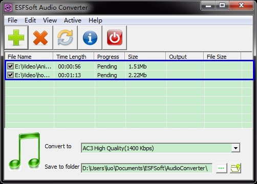 ESFSoft 音频转换器(ESFSoft Audio Converter)