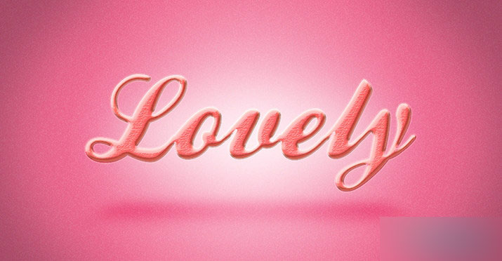 PS制作甜美可爱的糖果艺术文字效果