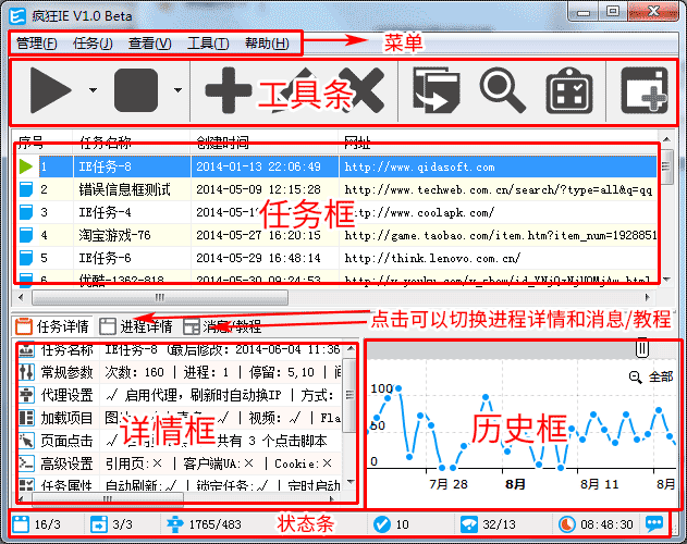 疯狂IE(网页自动刷新工具) v1.0 绿色中文免费版