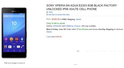 索尼m4 aqua多少钱 索尼m4 aqua价格1