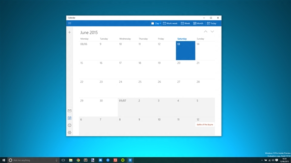 Win10新版邮件和日历应用图赏：漂亮使用