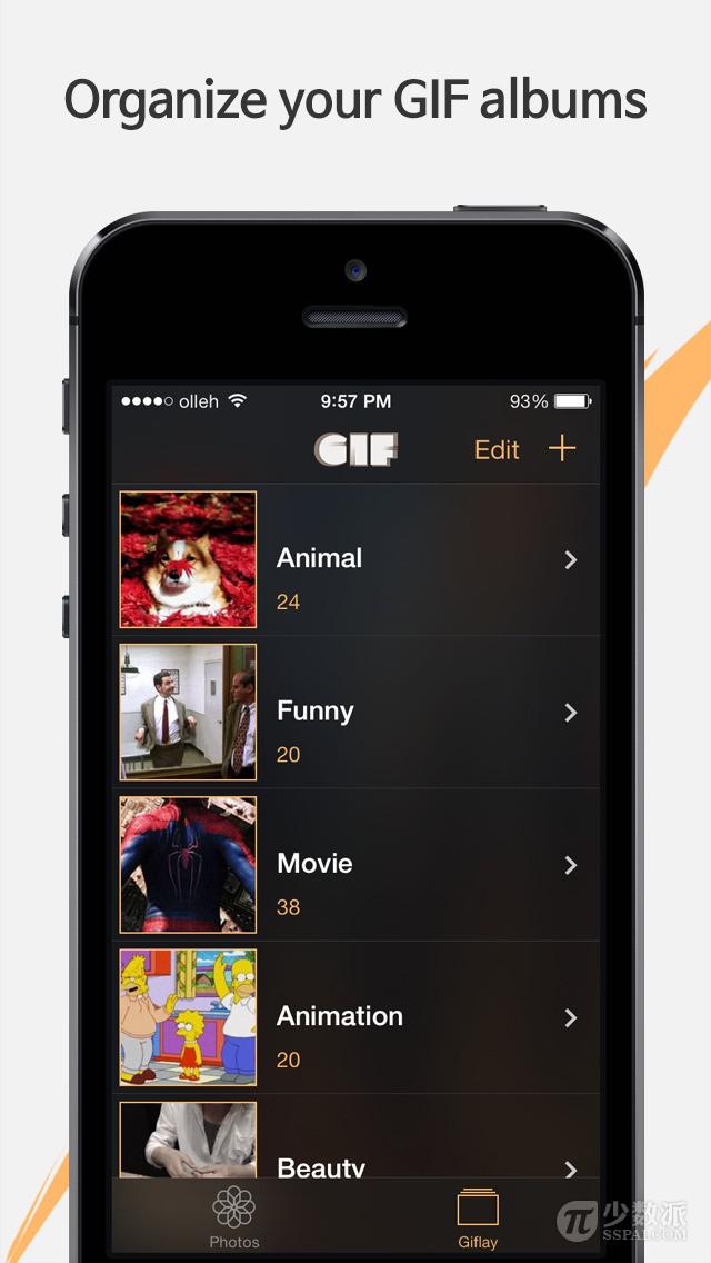 在 iOS 上看 GIF 动图的相册：Giflay