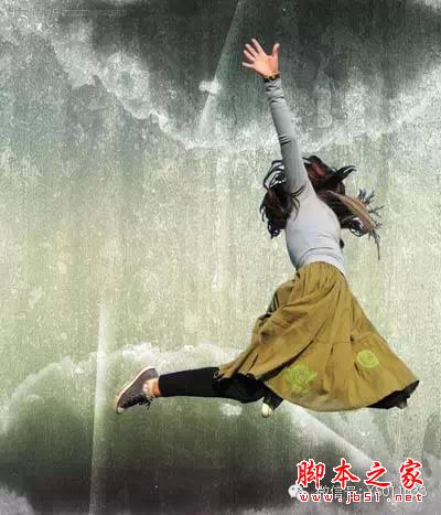 素材合成天使美女照片插画