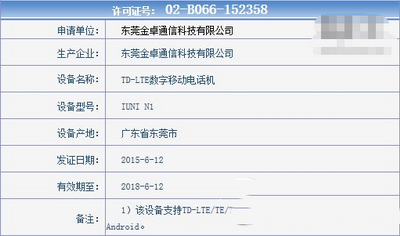 iuni n1手机多少钱 iuni n1手机价格