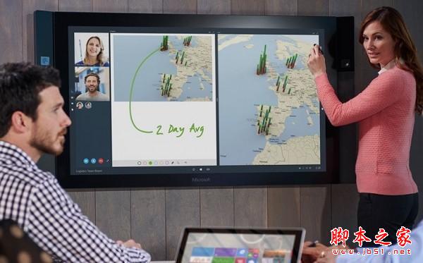 微软公布Surface Hub规格信息 55英寸/84英寸”