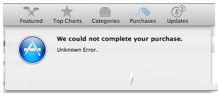 mac app store下载提示未知错误怎么办