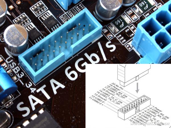 0插座並非是主板後i/o區域的普通usb接口,而是主板上的19pin插座.