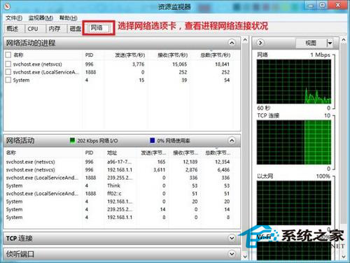 Win8如何通过任务管理器查看网络状态