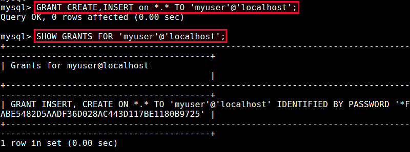 在Linux系统的命令行中为MySQL创建用户的方法
