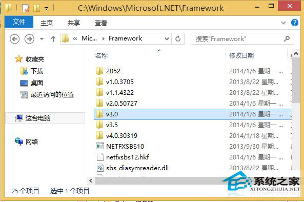 Windows8系统有没有安装.net framework的快速查看方法”